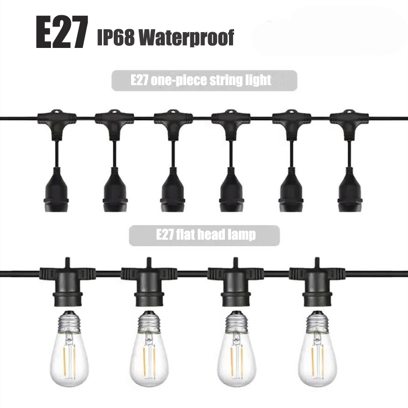 Outdoor Power Strip Weatherproof - مقاوم للماء LED سلسلة مصباح حامل