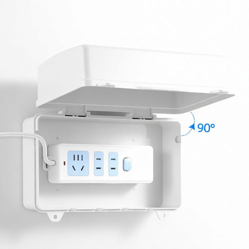 Outdoor Power Strip Weatherproof - صندوق حماية كهربائي خارجي مقاوم للماء،