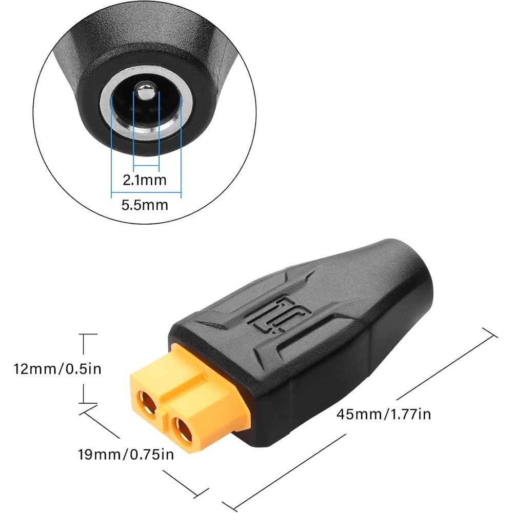5525 7450 USB C إلى XT60 محول  - مراجعة Outdoor Power Adapter Usb C وسعره